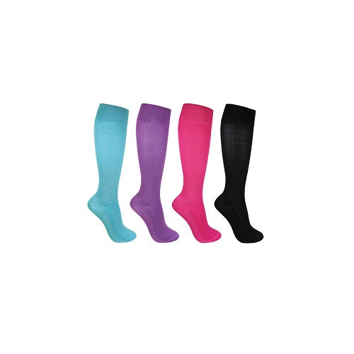 Støttestrømper i bambus i klare farver, 16-18 mmHg