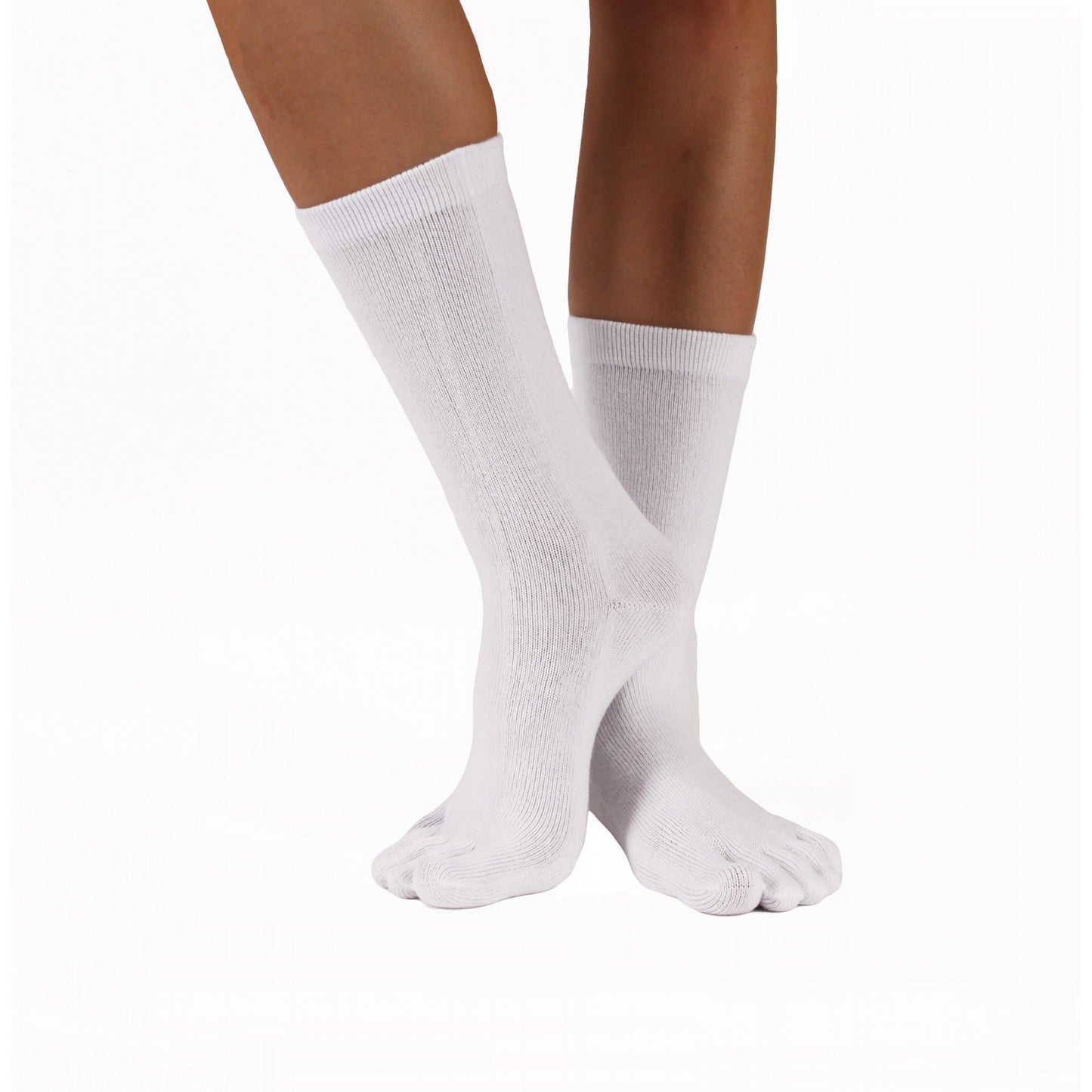 TOETOE Essential halvlange Tåsokker, hvid