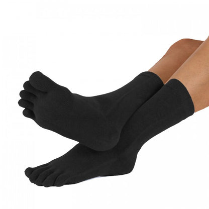 TOETOE Essential halvlange Tåsokker, sort
