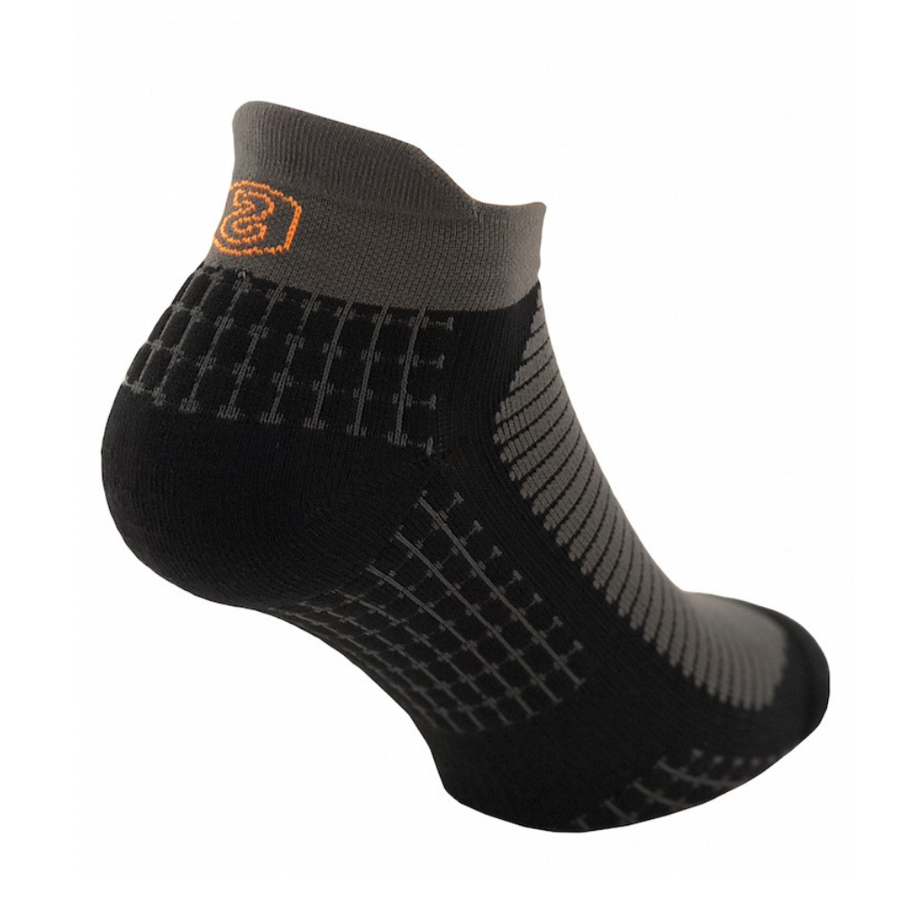 SupCare Extreme Bounce korte kompressionssokker, sort