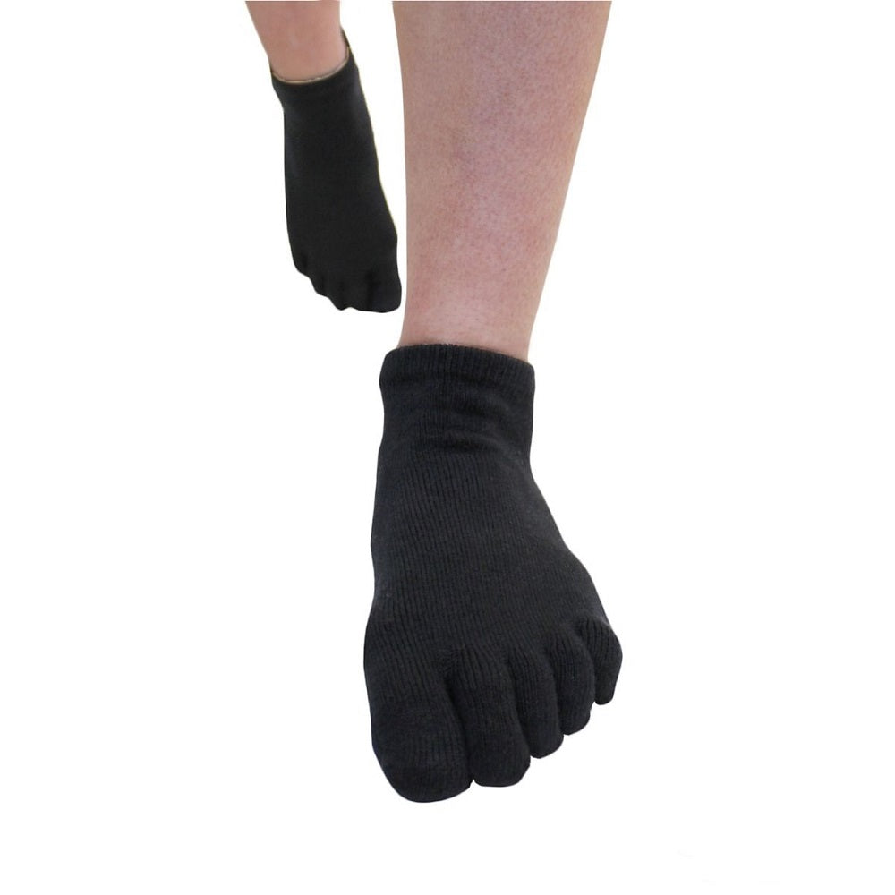 TOETOE Essential Anklet - Ankelhøje tåstrømper, sort