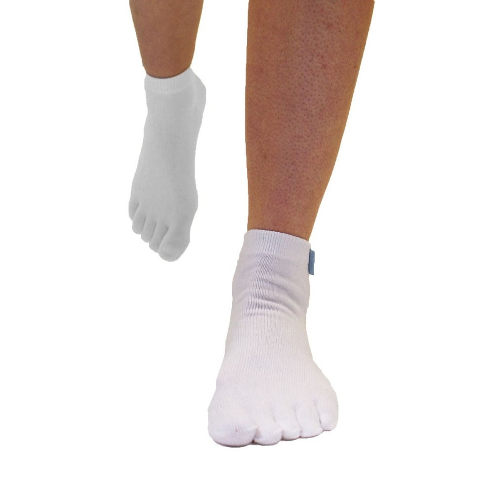 TOETOE Essential Anklet - Ankelhøje tåstrømper, hvid