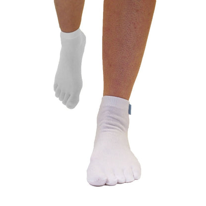 TOETOE Essential Anklet - Ankelhøje tåstrømper, hvid
