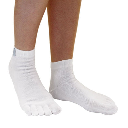 TOETOE Essential Anklet - Ankelhøje tåstrømper, hvid