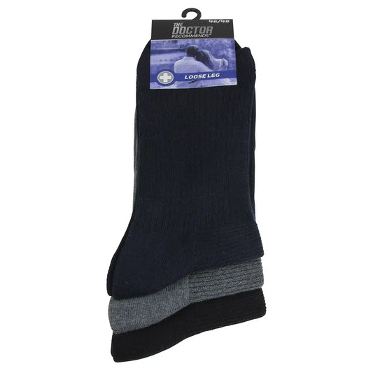 Strømper med løs ribkant 3-pack