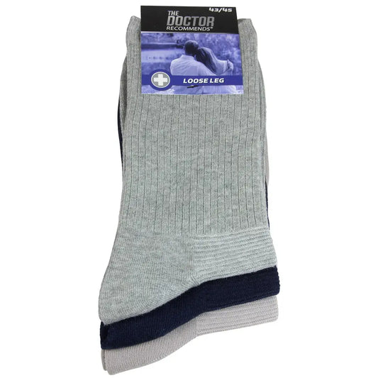 Strømper med løs ribkant 3-pack