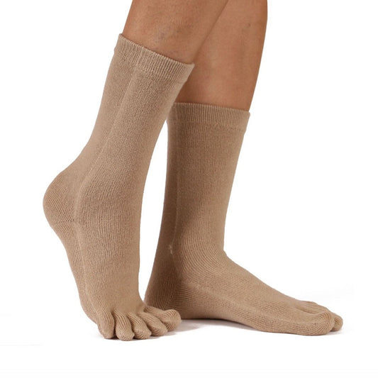 TOETOE Essential halvlange tåsokker, beige