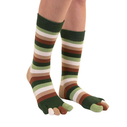 TOETOE Essential Mid-calf Stripy Earth