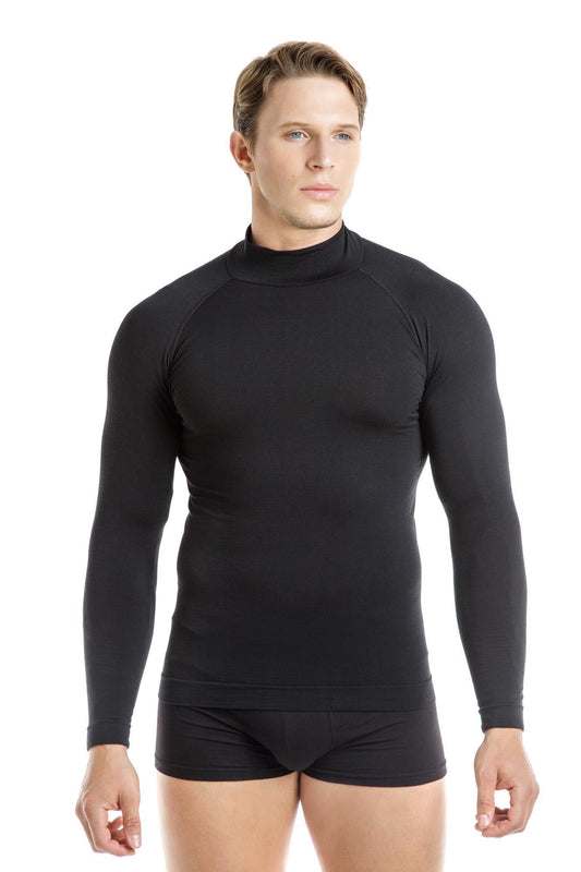 Langærmet poloshirt i Merinould og Dryarn (Herre)