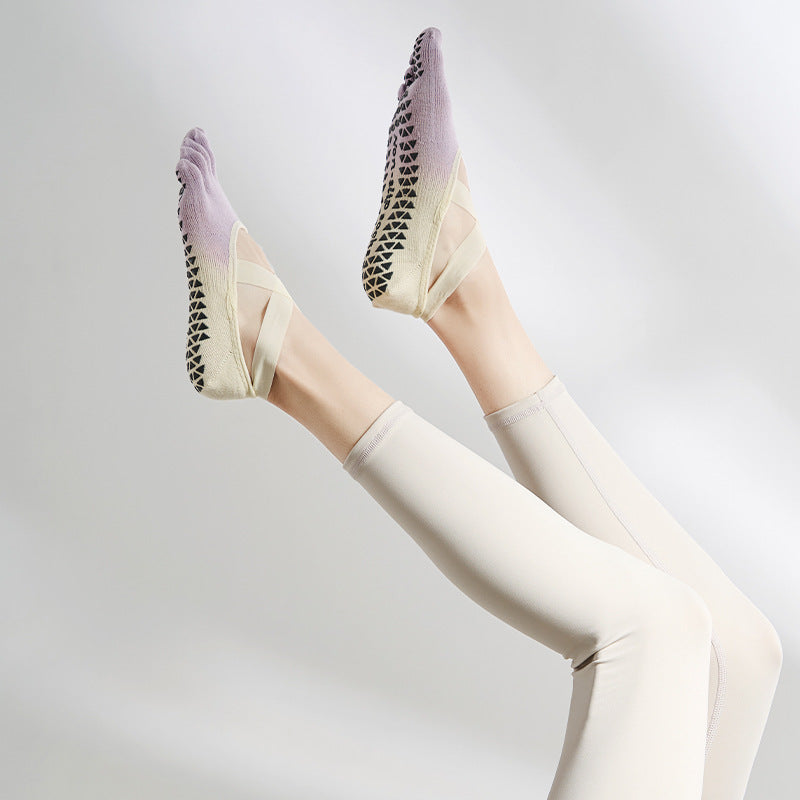 Yoga-tåstrømper Anti-slip Strap Crosses