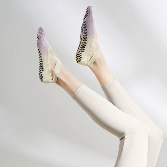 Yoga-tåstrømper Anti-slip Strap Crosses