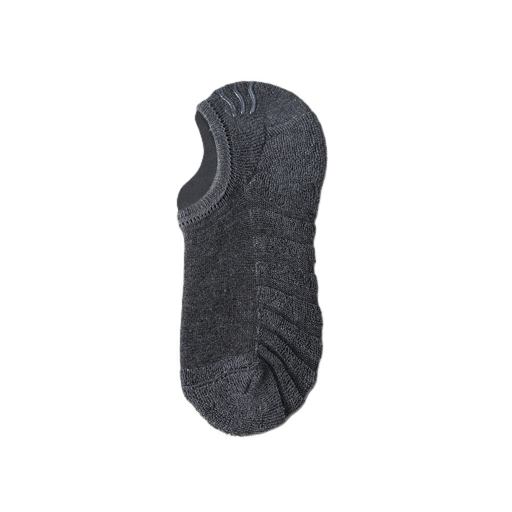 Ensfarvede no-show strømper i bomuld