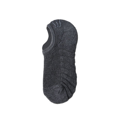 Ensfarvede no-show strømper i bomuld