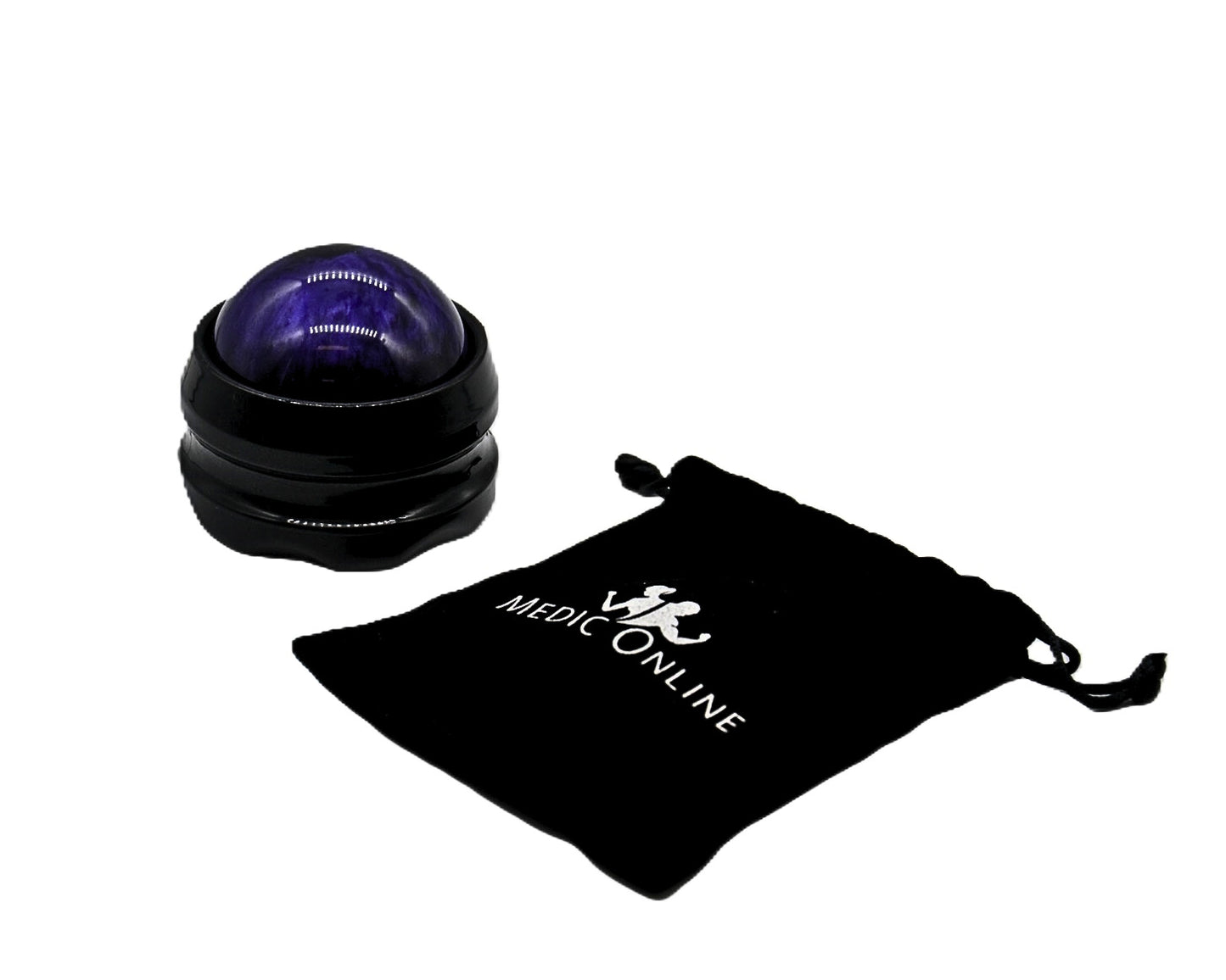 Massagebold med roterende kugle i plast