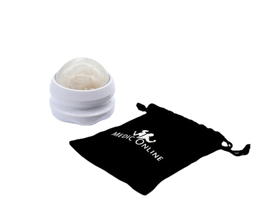 Massagebold med roterende kugle i plast