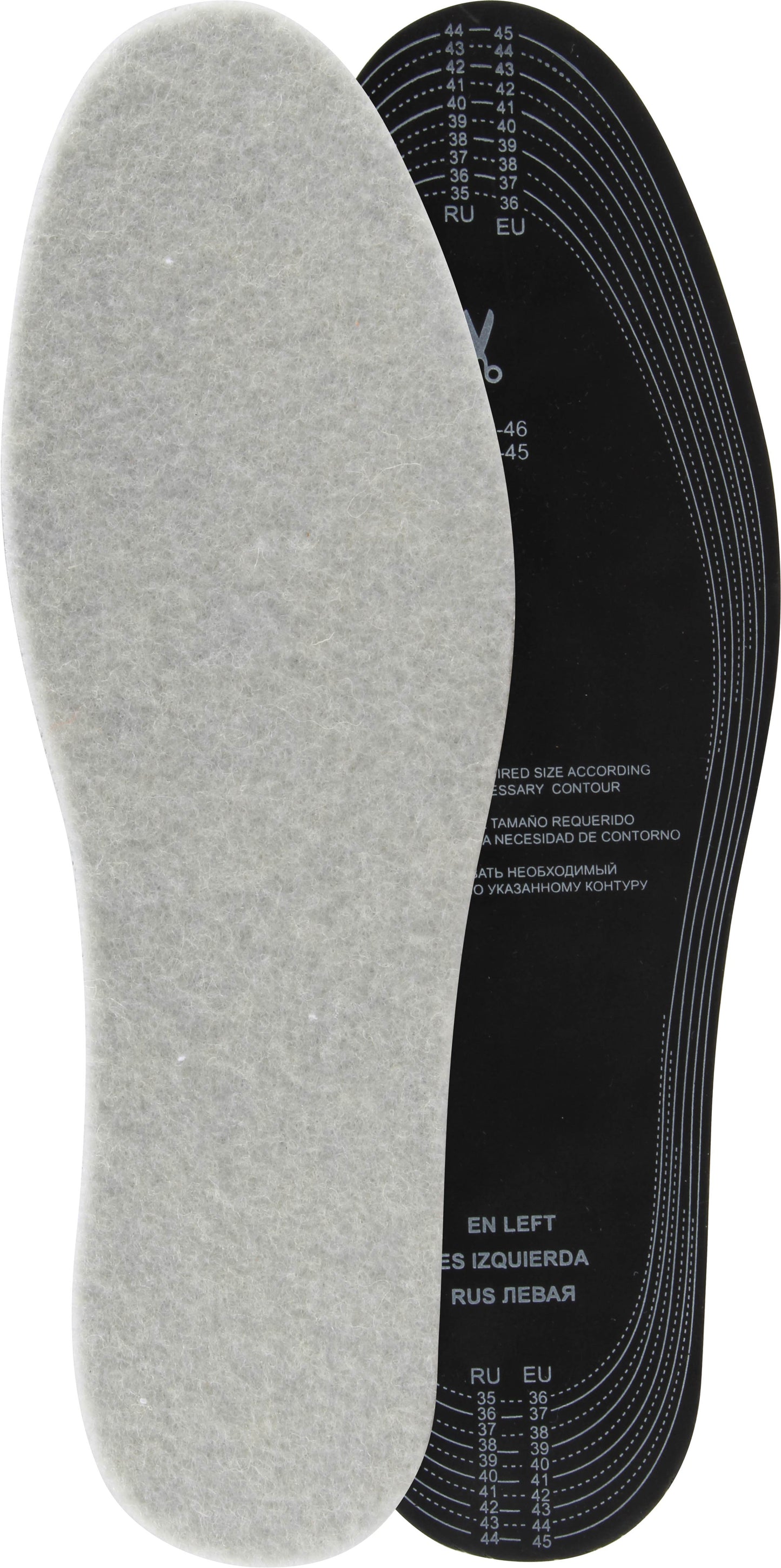 Varm sål af uldfilt