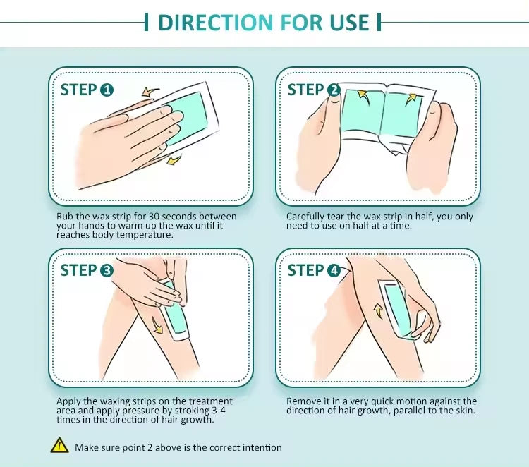 Voksstrimler til hårfjerning i ansigtet