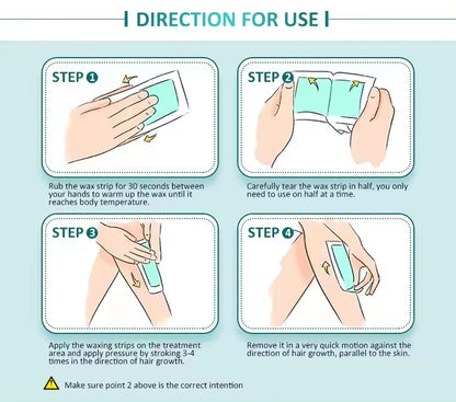 Voksstrimler til hårfjerning i ansigtet