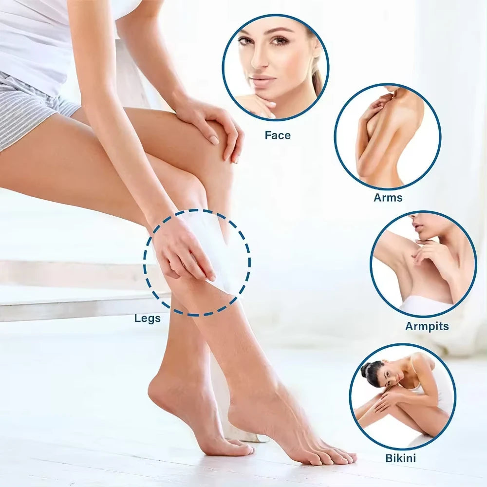 Voksstrimler til hårfjerning i ansigtet