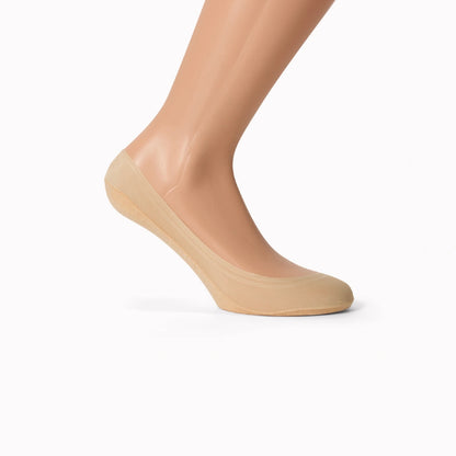 Ballerinastrømper med silikonekant