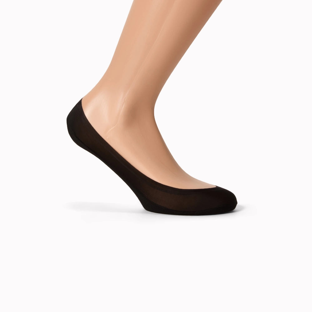 Ballerinastrømper med silikonekant