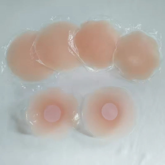 Nipple cover i silikone med klæbeflade