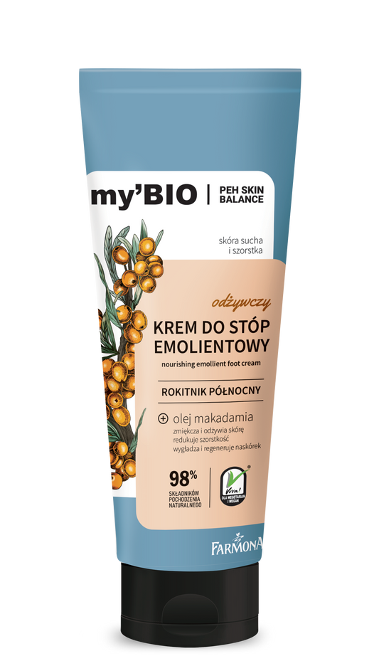 Fugtgivende fodcreme til tør og ru hud med havtorn