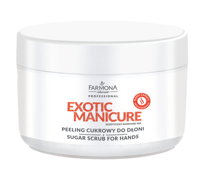 Sukkerscrub til hænder med en skøn duft af kokos