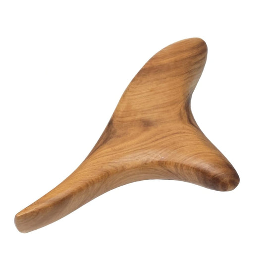 Massageværktøj i træ - trekant