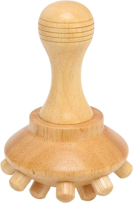 Massageværktøj i træ med pigge