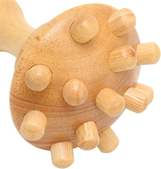 Massageværktøj i træ med pigge