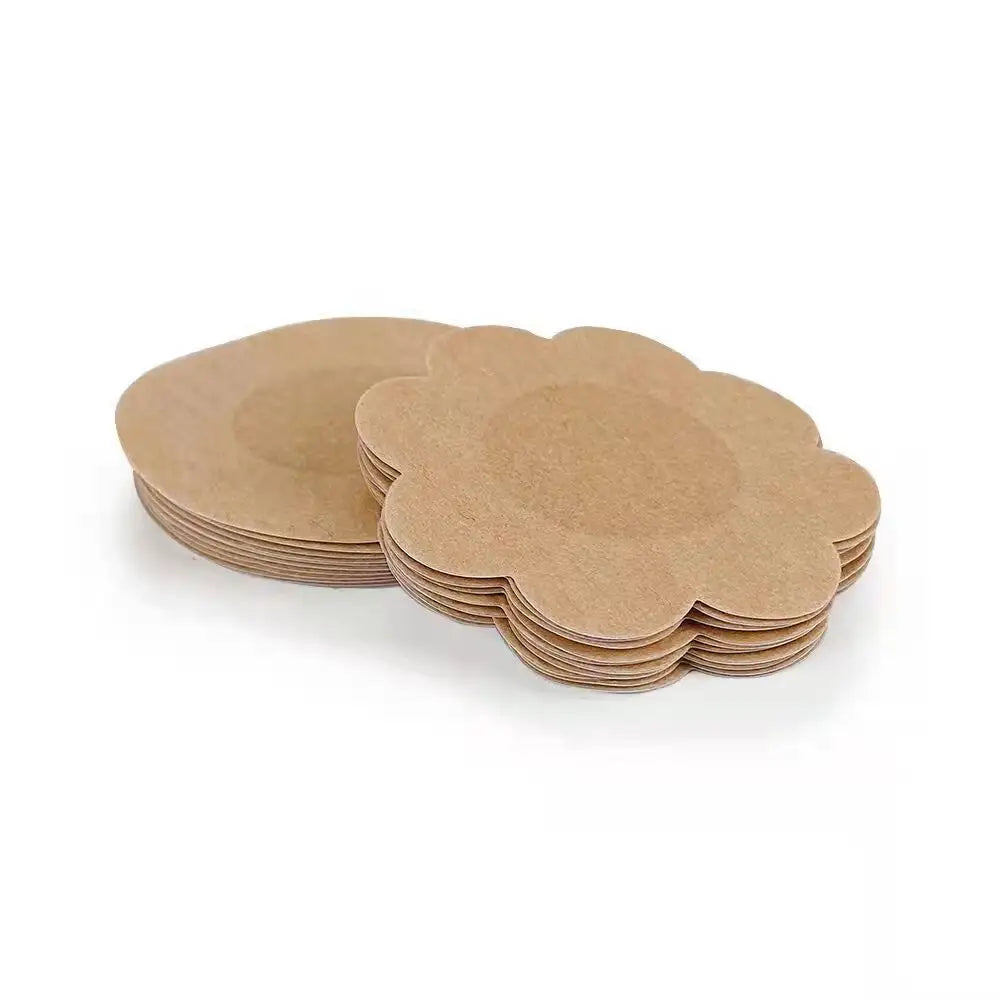 Nipple covers normal - 10-pak i blød bomuld, engangsbrug