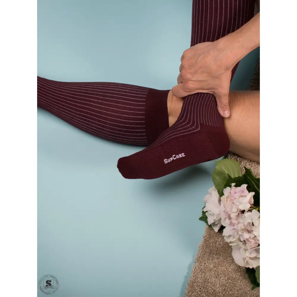 Støttestrømper af bambus i blandede farver, 5 stk.