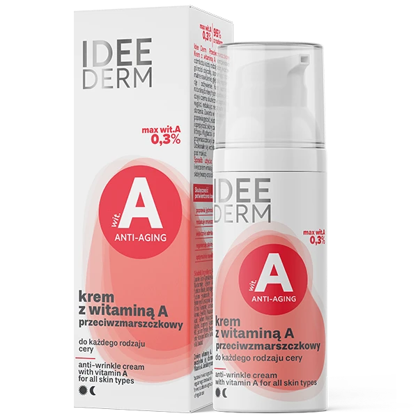 Anti-rynkecreme med A-vitamin, der udglatter og giver glød - til moden og sensitiv hud