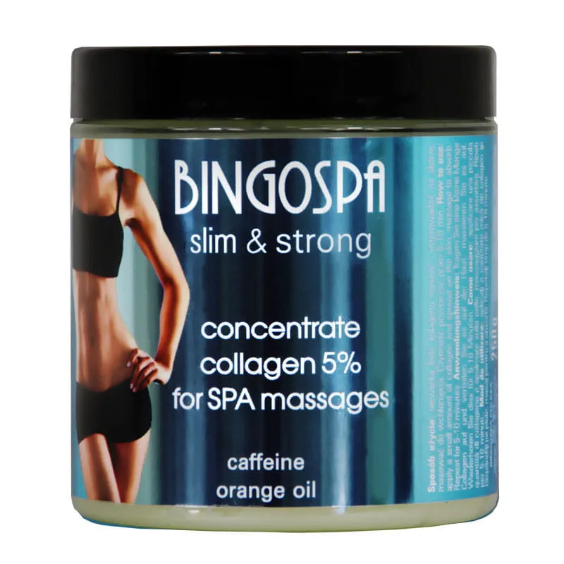 Anti-cellulite massagecreme med kollagengel, koffein og appelsinolie mod cellulite og strækmærker