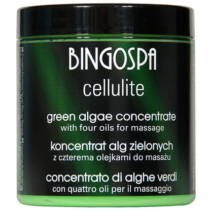 Massage mod cellulite og væskeophobninger - Koncentrat med grønne alger