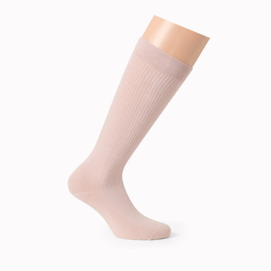 Støttestrømper bomuld dame ensfarvede fra Finesse Care
