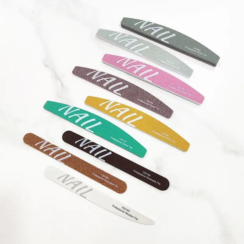 Neglefil sæt 9-pak - forskellige grovheder og former