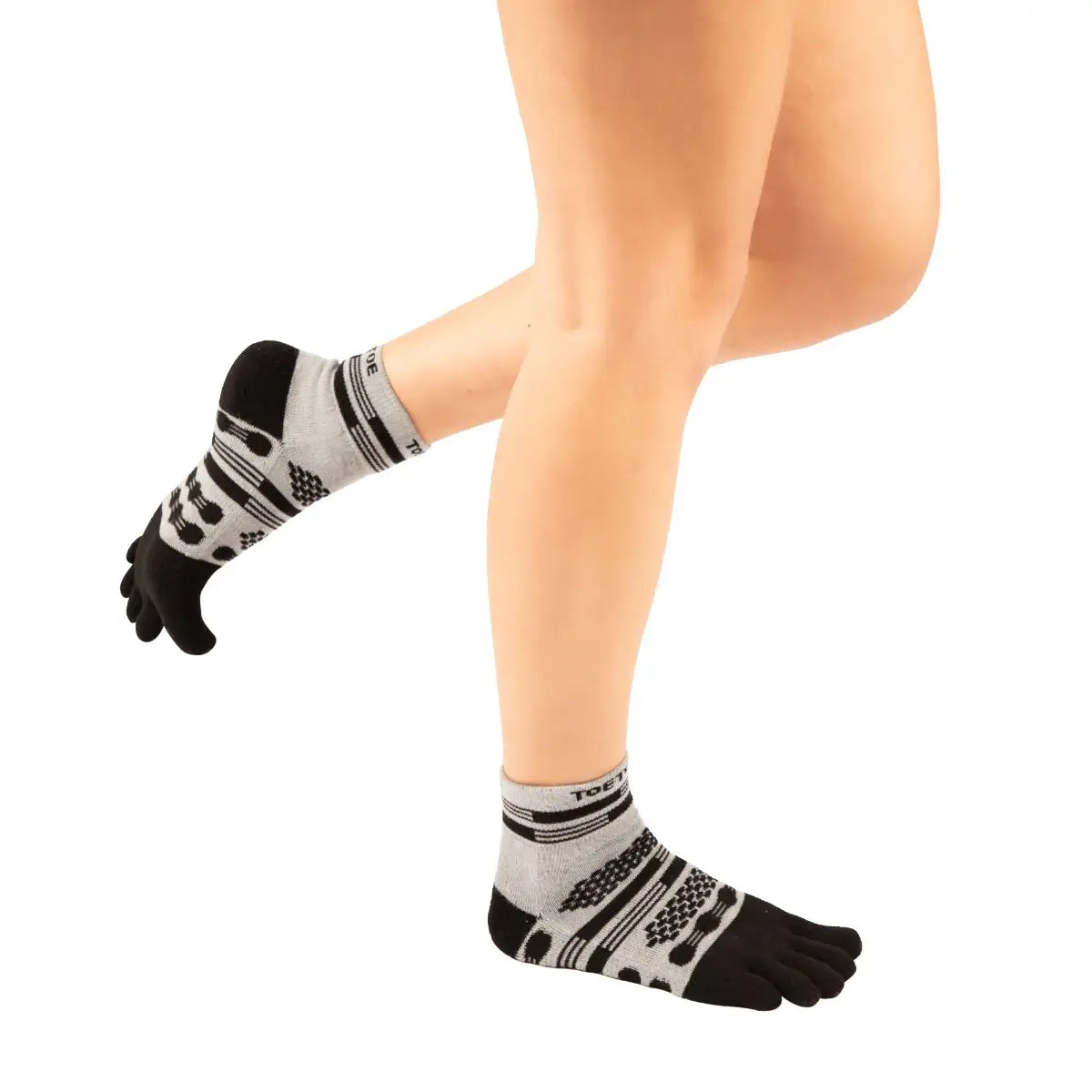 TOETOE Running Trainer - ankellange tåsokker