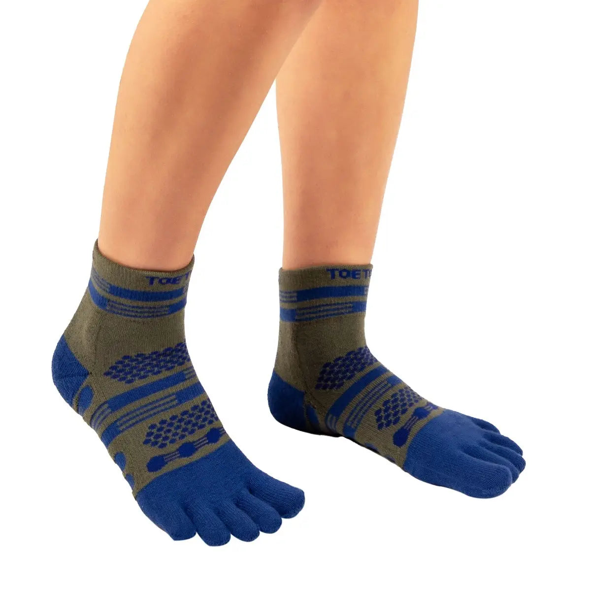 TOETOE Running Trainer - ankellange tåsokker