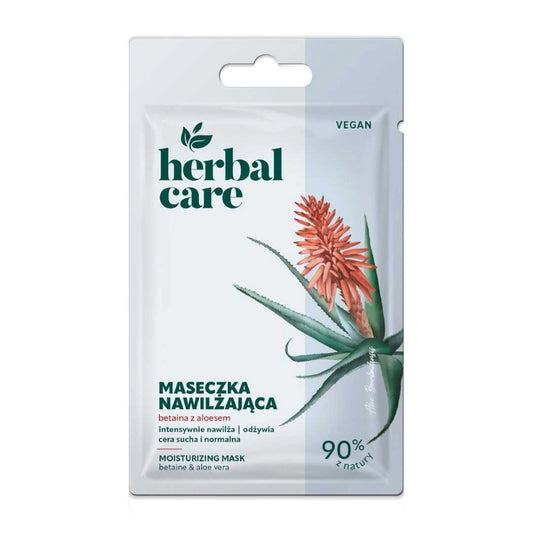 Ansigtsmaske med aloe vera til tør og normal hud.