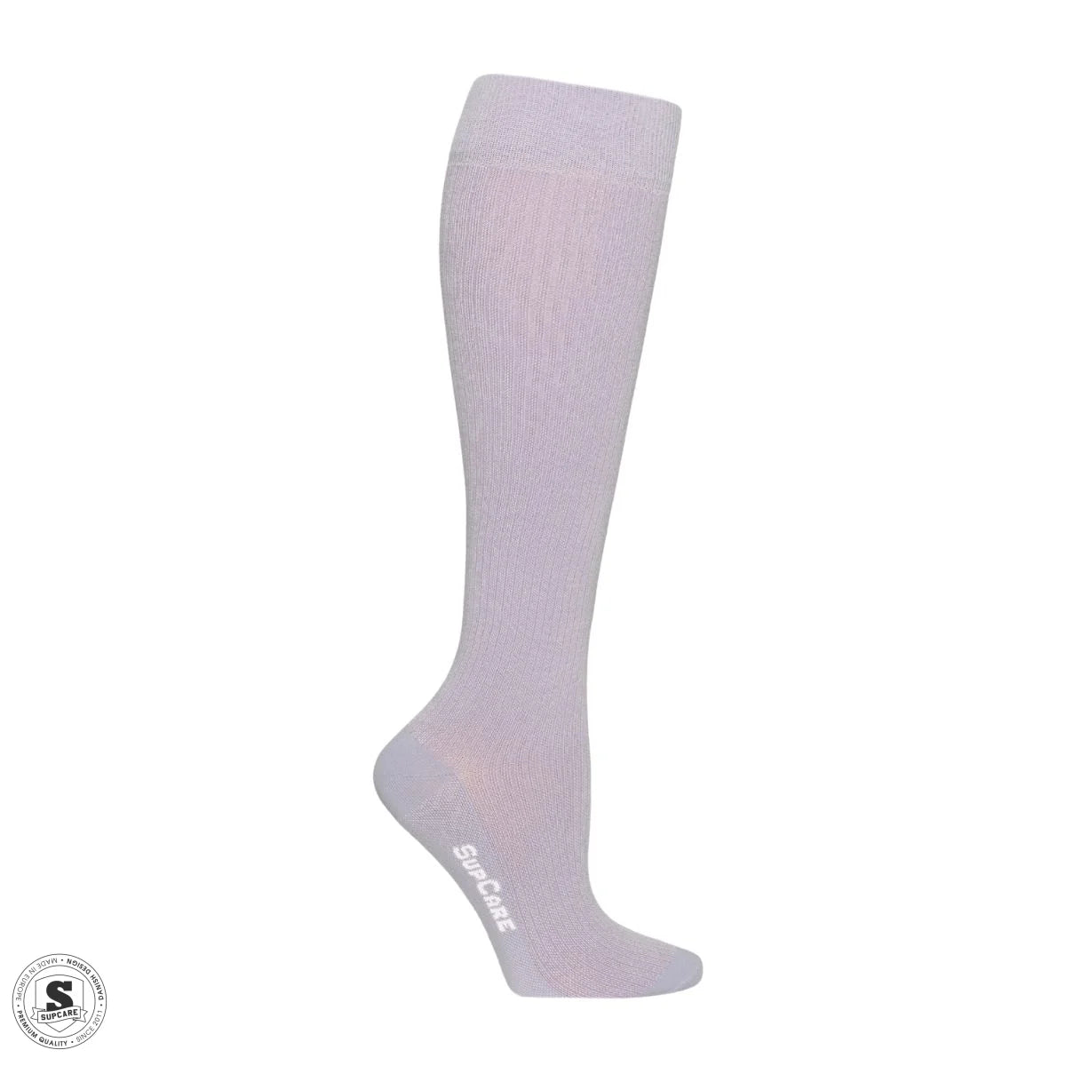 Støttestrømper i bambus - Lys lavendel