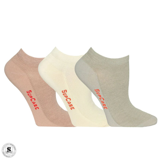 Lave ankelsokker i bambus 3-pak