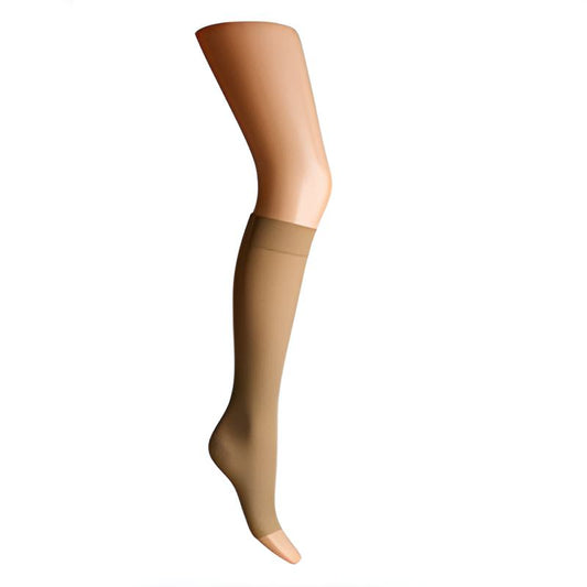 Støttestrømper knæhøje 22-27 mmHg, åben tå