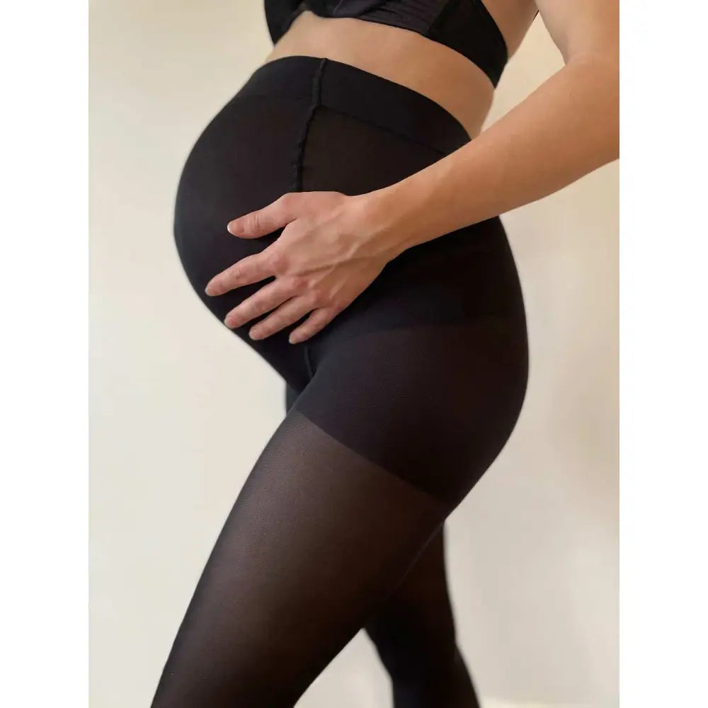 SupCare kompressionsleggings til gravide, sort