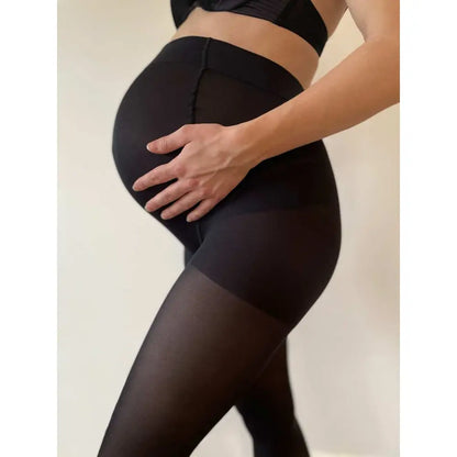 SupCare kompressionsleggings til gravide, sort