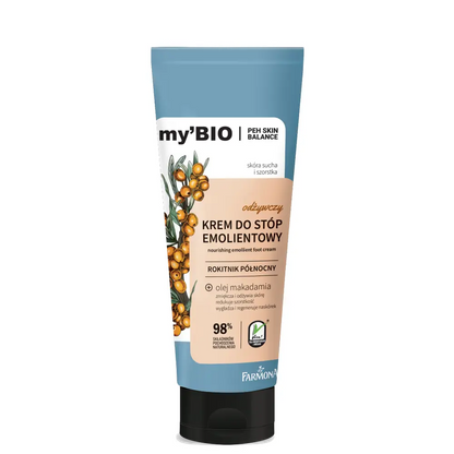 Fugtgivende fodcreme til tør og ru hud med havtorn