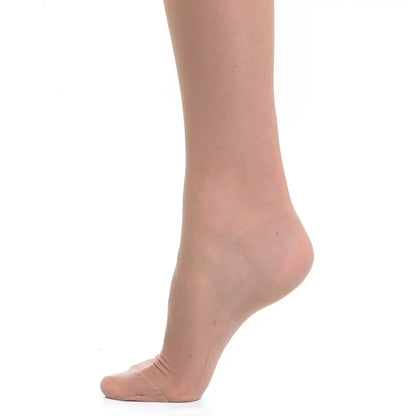 Beige støttestrømper i nylon 70 den