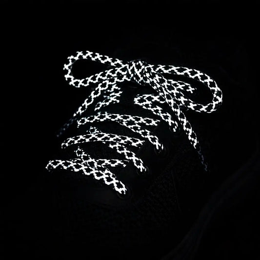 Runde snørebånd med refleks