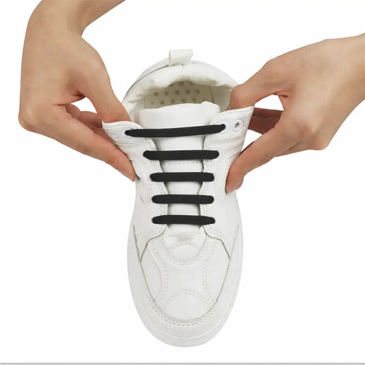 Silikonsnørebånd uten knyting - 20-pakning